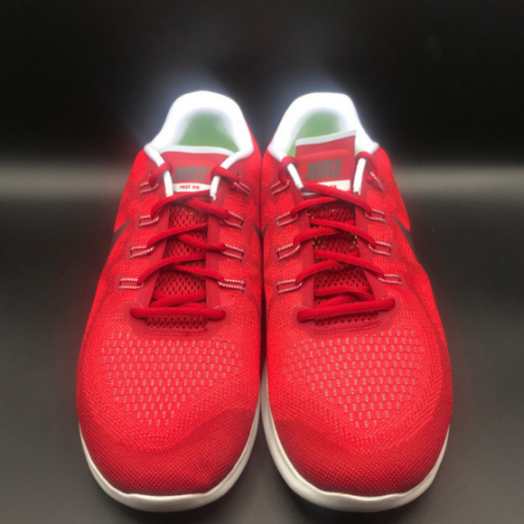 Men's Nike Free RN 2017 Running Shoes Red/White - Picture 3 of 7